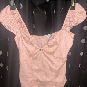 Fashion Nova Light Pink Blouse